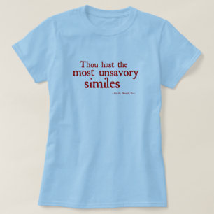 Camiseta A maioria de Similes repugnantes