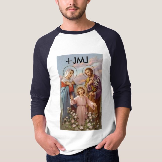 Camiseta A maioria de t-shirt santamente da família (Frente)