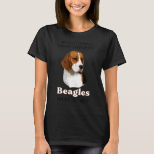 Camiseta A maioria dos cães tem beagles donos tem Roupa Fun