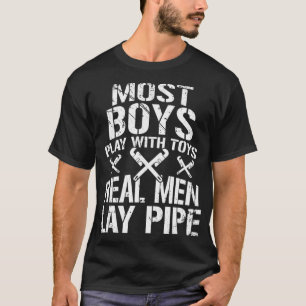 Camiseta A maioria dos meninos brinca com o Toys Real Men L