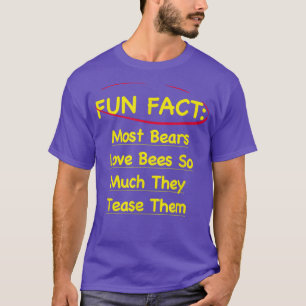 Camiseta A Maioria Dos Ursos Adora As Abelhas Tão Engraçada