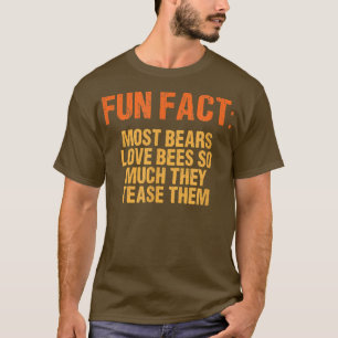 Camiseta A Maioria Dos Ursos Adora As Abelhas Tão Engraçada