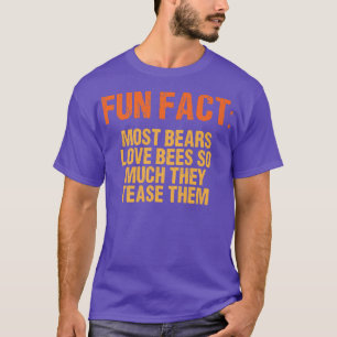 Camiseta A Maioria Dos Ursos Adora As Abelhas Tão Engraçada