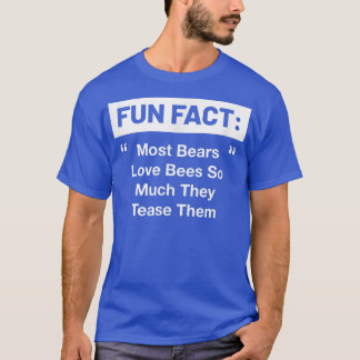 Camiseta A Maioria Dos Ursos Adora As Abelhas Tão Engraçada