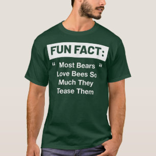 Camiseta A Maioria Dos Ursos Adora As Abelhas Tão Engraçada