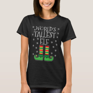 Camiseta A mais alta família de Elf Matching Christma
