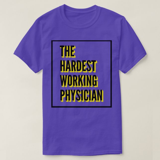 Camiseta A Mais Difícil Citação Médica De Trabalho Para O M (Frente do Design)