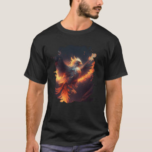 Camiseta A majestosa ascensão da fênix épica 1