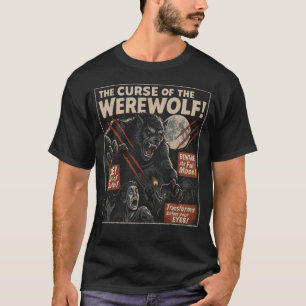 Camiseta A Maldição Do Poster Do Filme De Lobisomem
