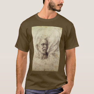 Camiseta A maldita alma de Michelangelo, chefe de um homem