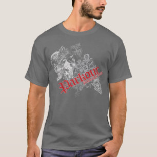 Camiseta A malhação é nossa armadura (escura/vermelho)