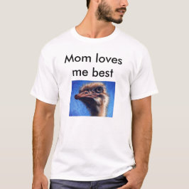 Camiseta A mamã ama-me o melhor t-shirt -