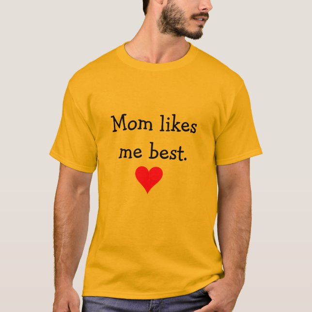 Camiseta A mamã gosta de me o melhor T (Frente)