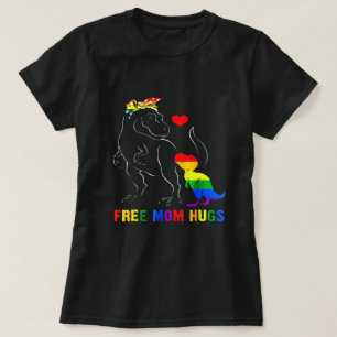 Camiseta A mamã livre abraça o Mama do dinossauro de Dino