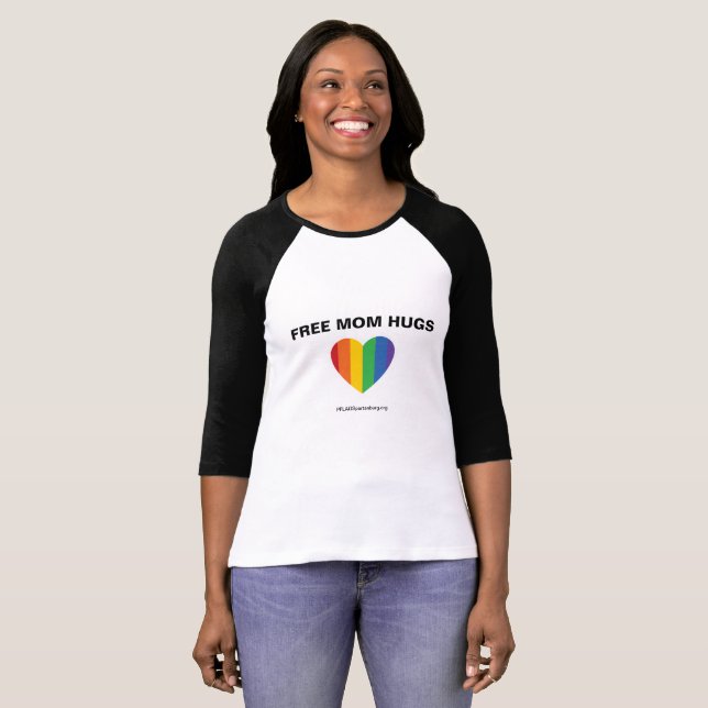 Camiseta A mamã livre abraça o t-shirt (Frente Completa)