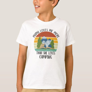 Camiseta A Mama PERSONALIZADA Me Ama Mais Do Que Ela Adora