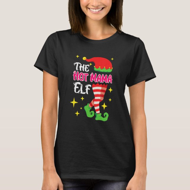 Camiseta A Mamãe Quente da Elfa Mãe Elfa (Frente)