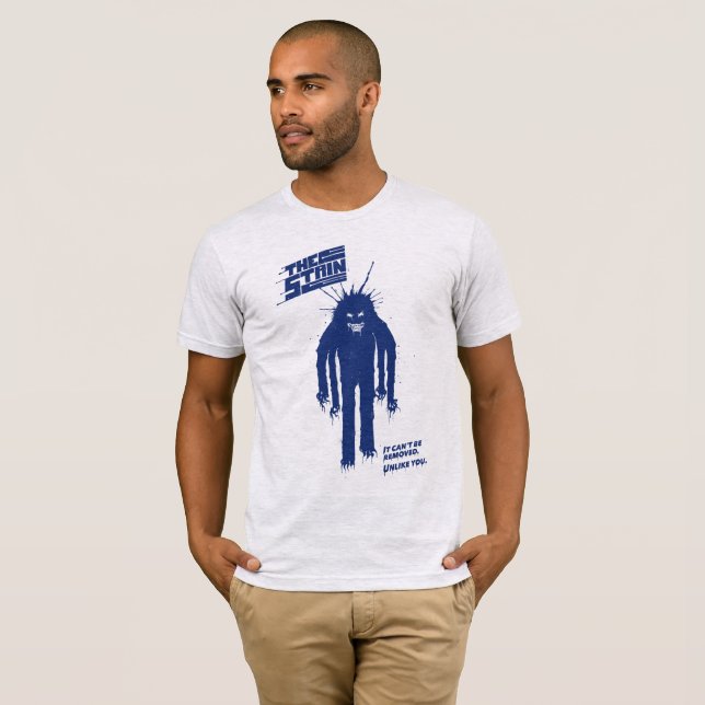 CAMISETA A MANCHA - AZUL (Frente Completa)