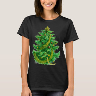 Camiseta A Mandelbrot Christas Tree With Red & Green Bulbs