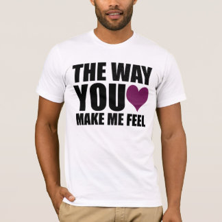 Camiseta a maneira você faz-me sentir (no branco)