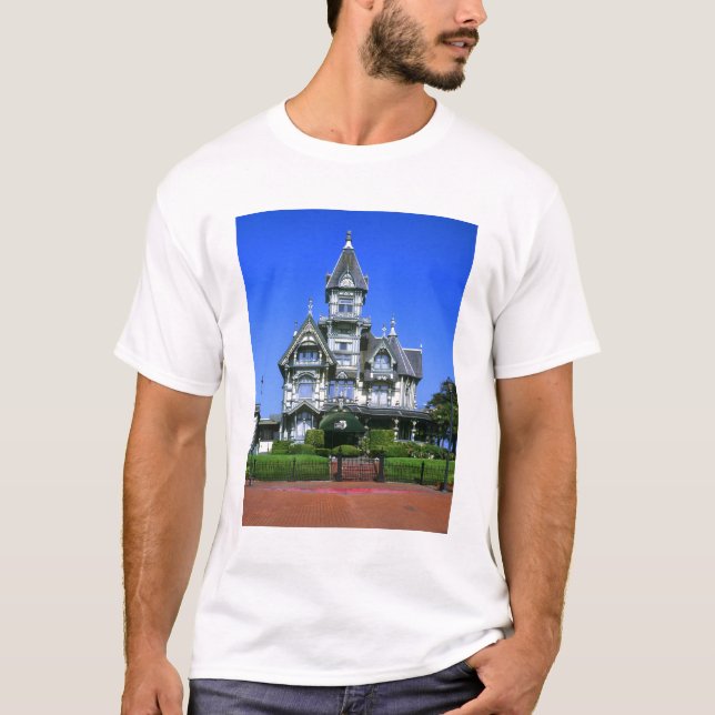 Camiseta A Mansão Carson em Eureka, Califórnia (Frente)