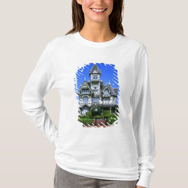 Camiseta A Mansão Carson em Eureka, Califórnia (Frente)