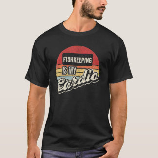 Camiseta A Manutenção de Peixes é Meu Cardio Aquário Retro