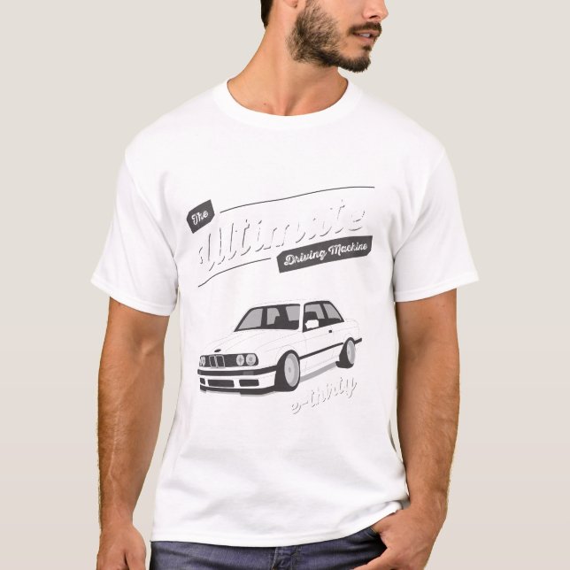 CAMISETA A MÁQUINA DE CONDUÇÃO FINAL, O E30 BMW (Frente)