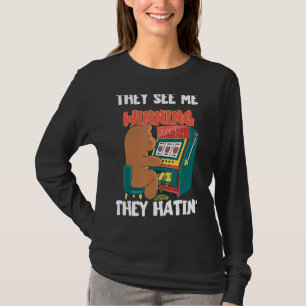Camiseta A Máquina de Jogo Casino Jogando Salas Livres