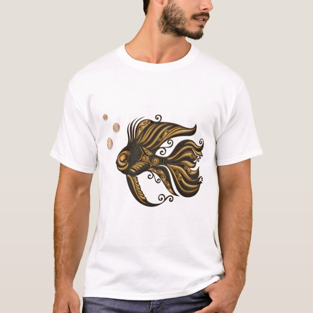 Camiseta A maravilha mecânica do peixe-galo-do-oceano. (Frente)