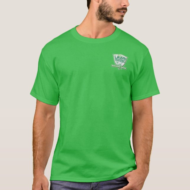 Camiseta A marca inicial do responsável pela aplicação da l (Frente)