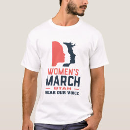 Camiseta A Marcha das Mulheres em Utah Ouvem a Nossa Voz