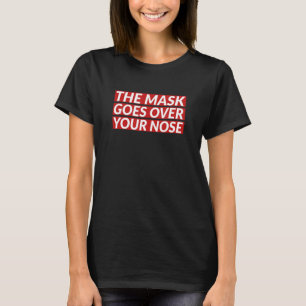 Camiseta A Máscara Engraçada Passa Pelo Seu Nariz
