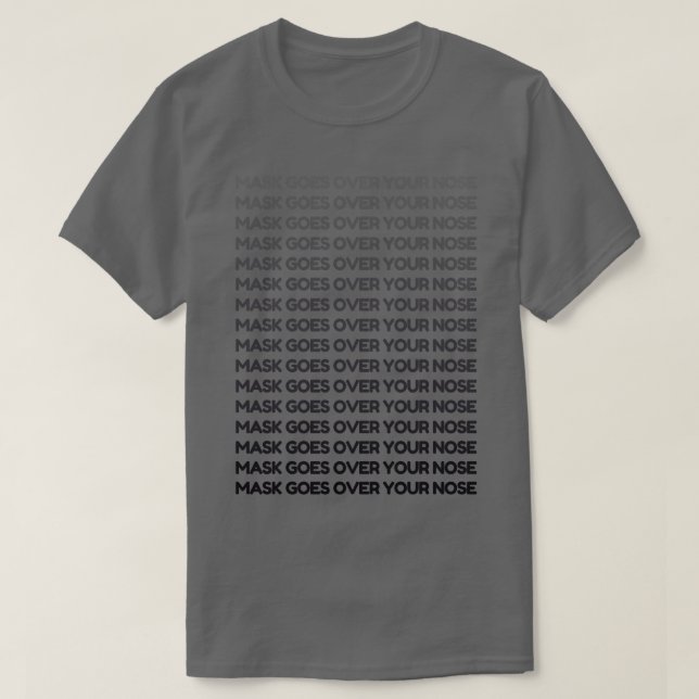 Camiseta A Máscara Passa Pelo Nariz 13 (Frente do Design)