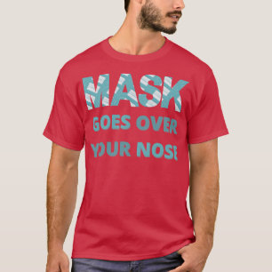 Camiseta a máscara passa pelo nariz 17