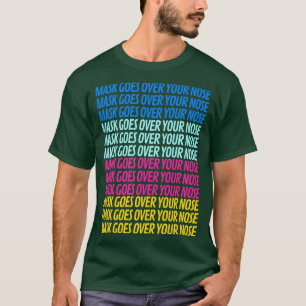 Camiseta a máscara passa pelo nariz 5