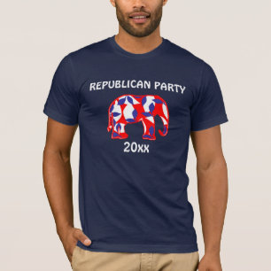 Camiseta A mascote do elefante do Partido Republicano