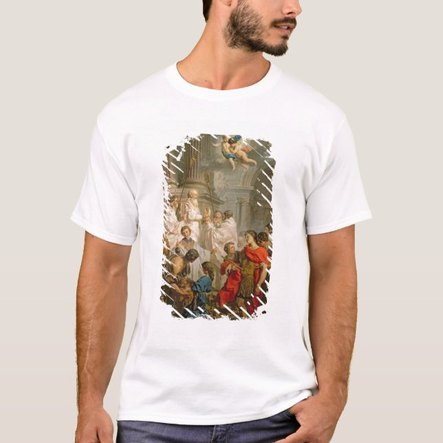 Camiseta A massa da manjericão do St. (óleo em canvas) (Frente)