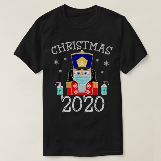 Camiseta A Matching Family Christmas 2020 oferece Mães de N (Frente do Design)