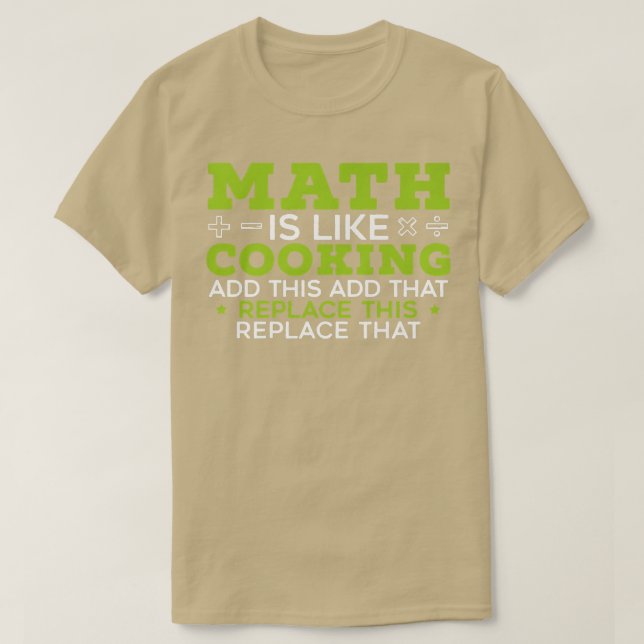 Camiseta A Matemática É Como Os Números De Álgebra Matemáti (Frente do Design)