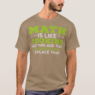 Camiseta A Matemática É Como Os Números De Álgebra Matemáti