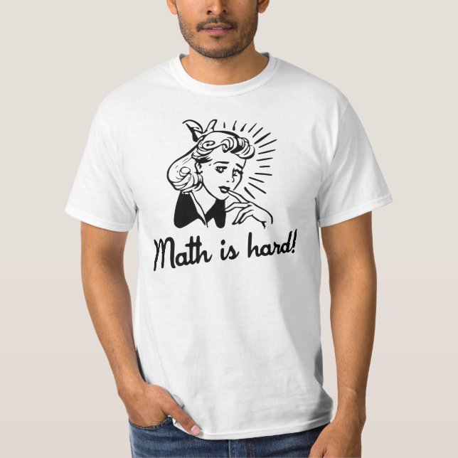 Camiseta A matemática é dura (Frente)