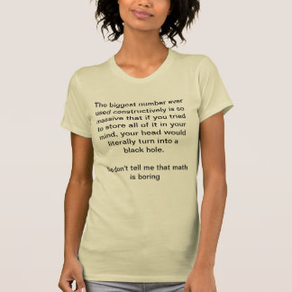 Camiseta A matemática é grande