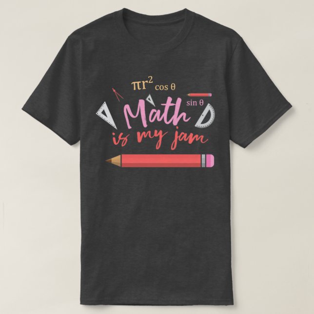 Camiseta a matemática é minha geleia 1 (Frente do Design)