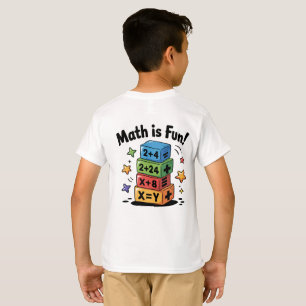 Camiseta A matemática é um adesivo divertido