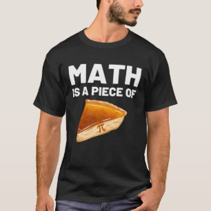 Camiseta A matemática é um pedaço do dia de empate e do pro