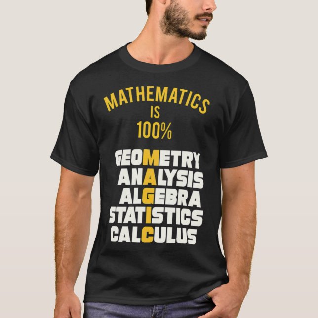Camiseta A matemática é uma corrida de cavalos de galope (Frente)