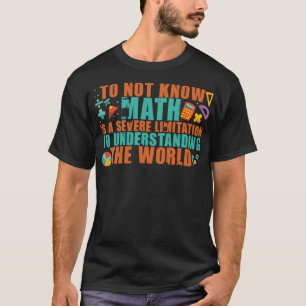 Camiseta A matemática entendendo a arte mundial de matemáti