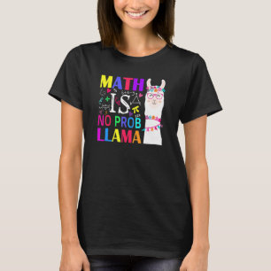 Camiseta A Matemática Escolar Não É Professor Prob Llama 1