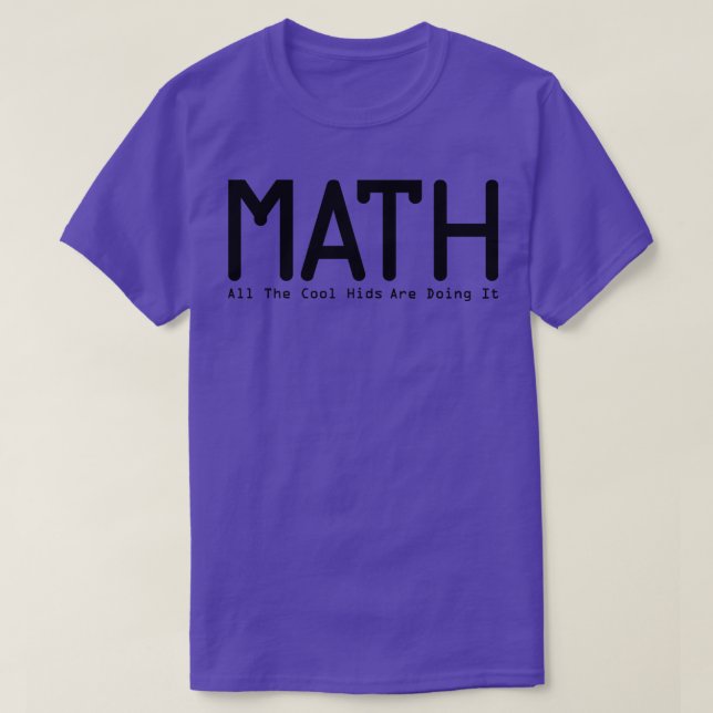 Camiseta A Matemática Está Fazendo Um Presente Engraçado (Frente do Design)